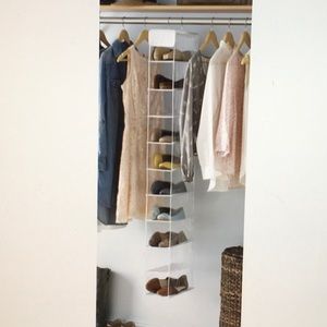 Hanging Shoe Shelf, 10 Sections, by Whitmor